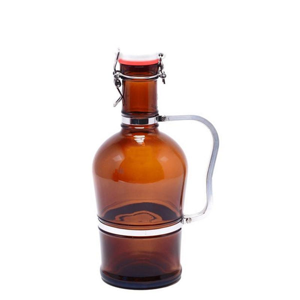 2L Pirate Growler Brown - Aluminium Handle