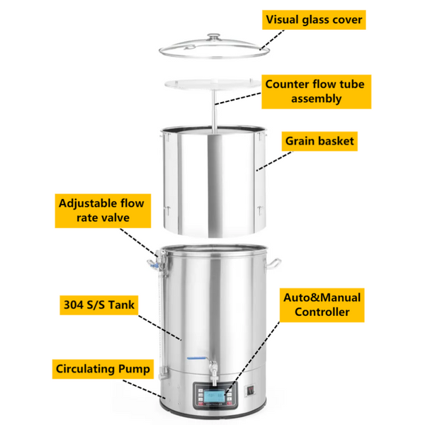 60 Litre All In One Electric Beer Brewing System