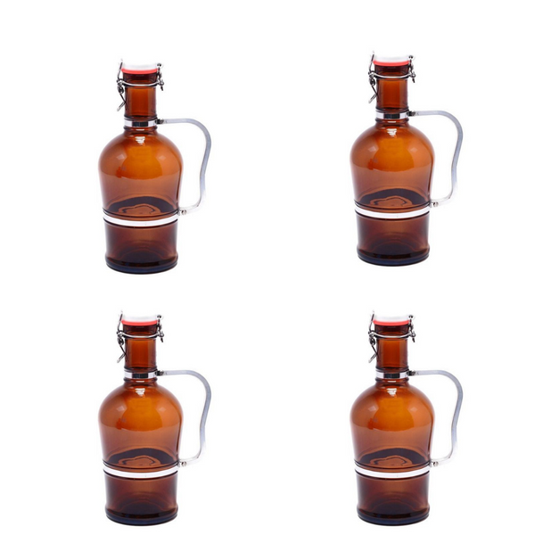 2L Pirate Growler Brown - Aluminium Handle