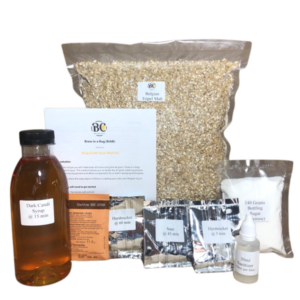 BelgeCraft Belgian Tripel All Grain Malt Kit - BELGECRAFT