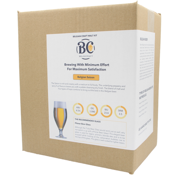 BelgeCraft Belgian Saison All Grain Malt Kit - BELGECRAFT