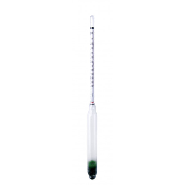 Hydrometer with 2 scales and measuring cylinder - BELGECRAFT